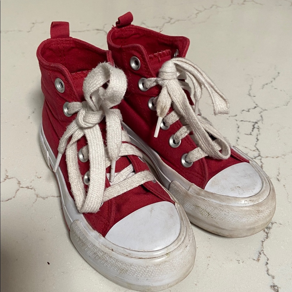 Wonder Nation Red Sneakers with White Details